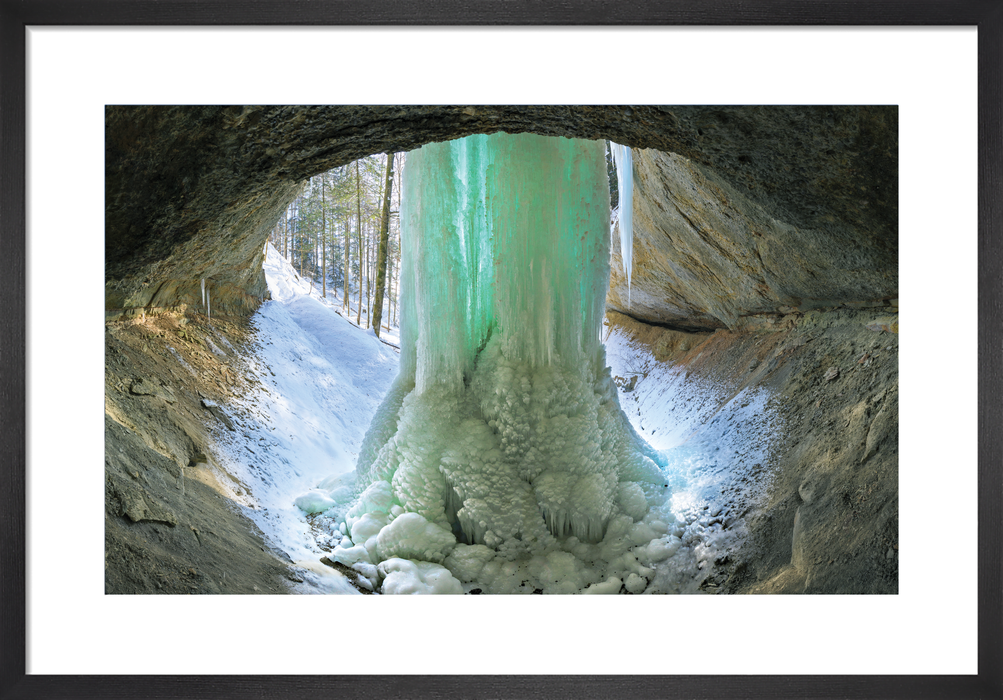 Frozen waterfall, Canton Zurich, Switzerland