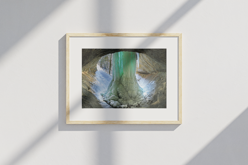 Frozen waterfall, Canton Zurich, Switzerland