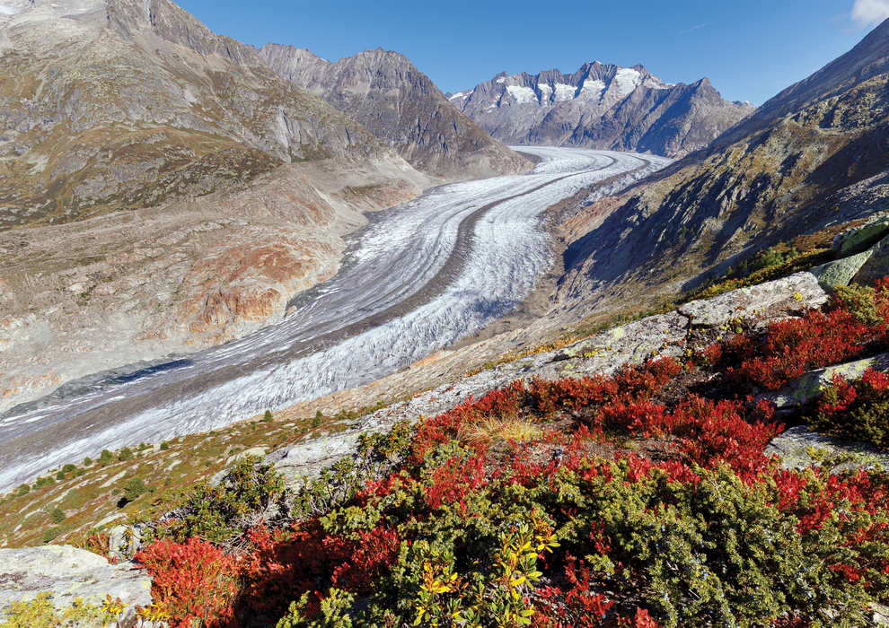 Grosser Aletschgletscher, Berner Alpen, Switzerland