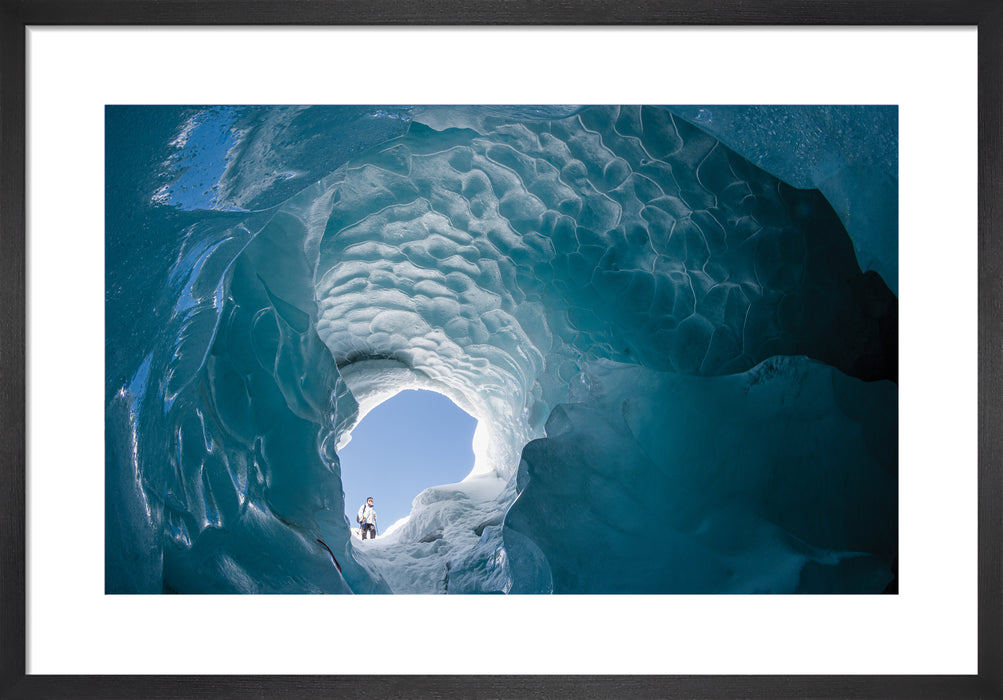 Ice tunnel, Engadin, Switzerland