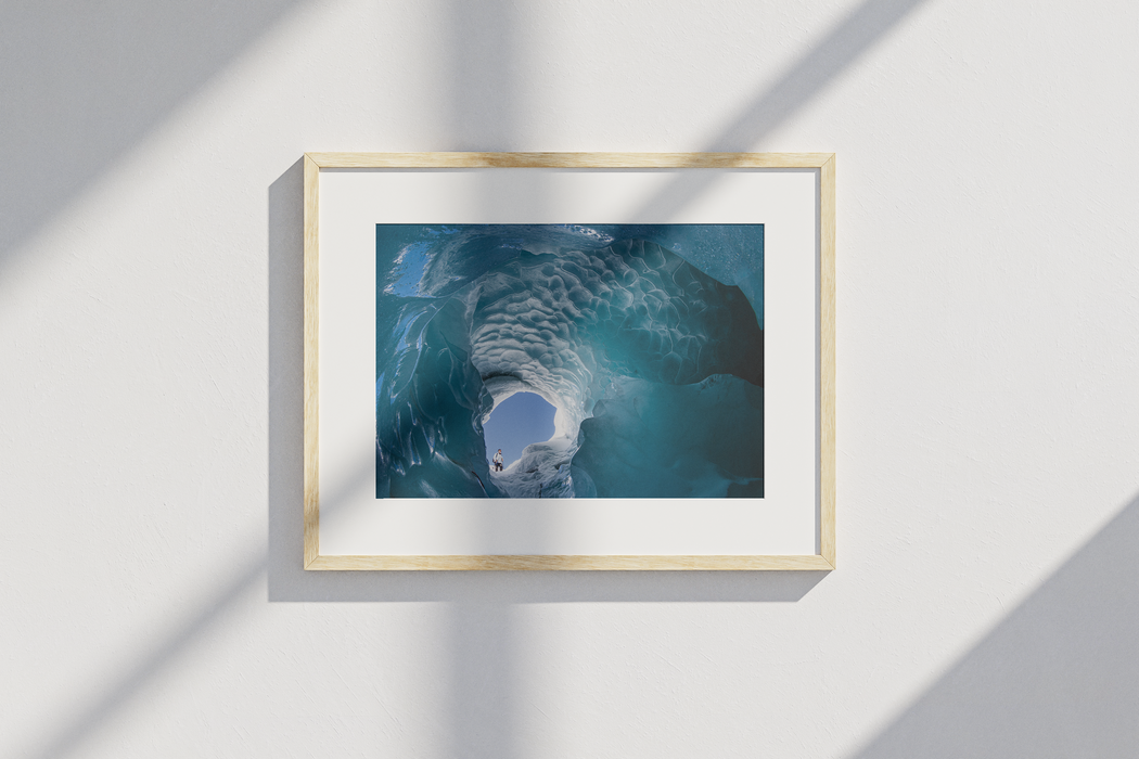 Ice tunnel, Engadin, Switzerland