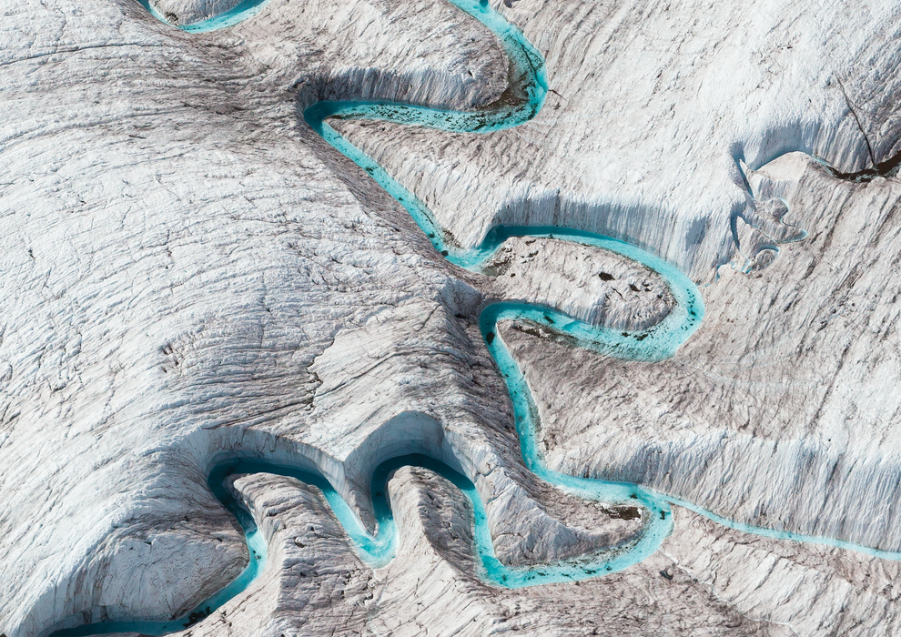 Meltwater stream, Wrangell Mountains, Southern Alaska